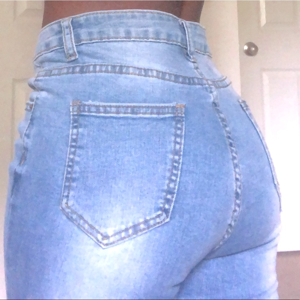 mid/high rise skinny jeans